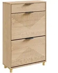 SoBuy Schuhschrank, Eiche, Fell, 1 Schubladen, 24x95x60 cm, Garderobe,