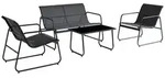 Juskys Gartenm&ouml;belset, Anthrazit, Metall, 4, Gartenm&ouml;bel, Gartenm&ouml;bel-Sets
