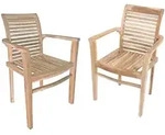Deluke Gartenstuhl, Braun, Holz, 64x95x54 cm, Gartenm&ouml;bel, Gartenst&uuml;hle,