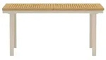 ebuy24 Gartentisch,, Natur, Metall, 90x75x160 cm, Gartenm&ouml;bel, Gartentische,