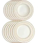 Villeroy & Boch Tafelservice, Wei&szlig;, Gold, Keramik, 12-teilig, 2x2x2 cm, Essen &