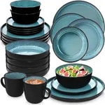 S&auml;nger Kombiservice, Blau, Stein, 30-teilig, Rund, 27x10.4x27 cm, kratzfest,...