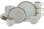 Creatable Kombiservice Stone Town Grey, Hellgrau, Keramik, 16-teilig, 400 ml,600 ml,