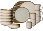Ritzenhoff Breker Kombiservice, Creme, Keramik, 24-teilig, Rund, 2x2x2 cm, Essen &