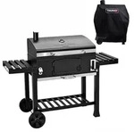 Taino Holzkohlegrill, Schwarz, Metall, 142x111x46 cm, Grills & Outdoor-K&uuml;chen,