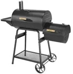 Taino Smoker, Schwarz, Metall, 132x118x56 cm, Grills & Outdoor-K&uuml;chen,