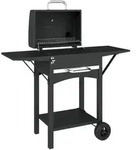 Outsunny Smokergrill, Schwarz, Metall, 46.5x101x110 cm, Grills &...