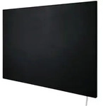 Infrarot-Heizpaneel design, Schwarz, Metall, Kunststoff, 59.5x3.3x100 cm,...