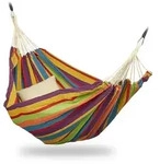 Relaxdays H&auml;ngematte, Mehrfarbig, Textil, 150x3x272 cm, Gartenm&ouml;bel,...