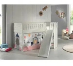 Vipack Spielbett, Wei&szlig;, Holz, Kiefer, massiv, Prinzessin, H&ouml;he ca. 20 cm,...