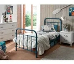 Vipack Kinder-/Juniorbett, Blau, Metall, 90x200 cm, Kinder- & Jugendzimmer,