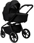 Moon Kombikinderwagen Resea 2.0, Schwarz, Textil, 57x114x96 cm, EN 1888,