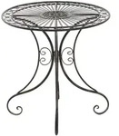 CLP Gartentisch, Bronze, Metall, Rund, 70x73x70 cm, Gartenm&ouml;bel, Gartentische,