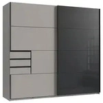 Carryhome Schwebet&uuml;renschrank, Graphit, Schwarz, Sahara, Glas, Holzwerkstoff, 4