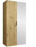 Mirjan24 Dreht&uuml;renschrank, Eiche Artisan, Holzwerkstoff, Rechteckig,...