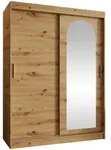 Mirjan24 Schwebet&uuml;renschrank, Eiche Artisan, Holzwerkstoff, 2 Schubladen,