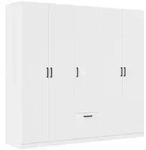 Rauch M&ouml;bel Kleiderschrank, Wei&szlig;, Holzwerkstoff, 4 F&auml;cher, 1 Schublade(n)