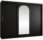 Mirjan24 Schwebet&uuml;renschrank, Schwarz, Holzwerkstoff, 4 Schubladen, Rechteckig,