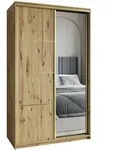 Masseno Schwebet&uuml;renschrank, Eiche Artisan, Holzwerkstoff, 5 F&auml;cher, 2...