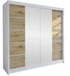 Mirjan24 Schwebet&uuml;renschrank, Eiche Artisan, Holzwerkstoff, Rechteckig,...