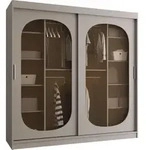 Mirjan24 Schwebet&uuml;renschrank, Kaschmir, Kunststoff, Rechteckig, 200x200x62 cm,