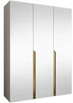 Mirjan24 Dreht&uuml;renschrank, Kaschmir, Gold, Kunststoff, Rechteckig, 150x202x52...