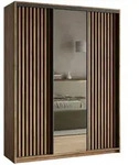 Masseno Schwebet&uuml;renschrank, Eiche, Holzwerkstoff, 9 F&auml;cher, 4 Schubladen,