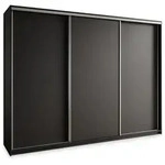 Masseno Schwebet&uuml;renschrank, Schwarz, Holzwerkstoff, 9 F&auml;cher, 4 Schubladen,