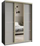 Masseno Schwebet&uuml;renschrank, Graphit, Holzwerkstoff, 9 F&auml;cher, 4 Schubladen,