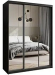 Masseno Schwebet&uuml;renschrank, Schwarz, Holzwerkstoff, 9 F&auml;cher, 4 Schubladen,