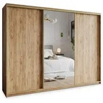 Masseno Schwebet&uuml;renschrank, Orange, Gold, Holzwerkstoff, 9 F&auml;cher, 4...