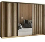 Masseno Schwebet&uuml;renschrank, Eiche Wotan, Holzwerkstoff, 9 F&auml;cher, 4...