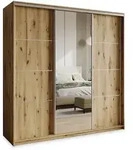 Masseno Schwebet&uuml;renschrank, Eiche Artisan, Holzwerkstoff, 9 F&auml;cher, 4...
