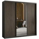 Masseno Schwebet&uuml;renschrank, Schwarz, Holzwerkstoff, 9 F&auml;cher, 4 Schubladen,