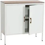 MCW Kommode, Wei&szlig;, Metall, 90x90x40 cm, Wohnzimmer, Kommoden & Sideboards,...