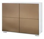 Vladon Kommode, Bronze, Holzwerkstoff, 92.5x75.5x35 cm, Wohnzimmer, Kommoden &