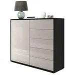 Vladon Kommode, Sand, Holzwerkstoff, 79x74x36 cm, Wohnzimmer, Kommoden &...