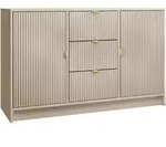 Mirjan24 Sideboard, Sand, Holzwerkstoff, 3 Schubladen, Rechteckig, 118x75x40 cm,