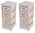 MCW Kommode, Wei&szlig;, Holz, Paulownia, 25x58x28 cm, Wohnzimmer, Kommoden &...
