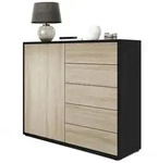 Vladon Kommode, Eiche San Remo, Holzwerkstoff, 79x74x36 cm, Wohnzimmer,...