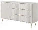 Masseno Sideboard, Beige, Holzwerkstoff, 3 Schubladen, 138x81x38 cm, Wohnzimmer,