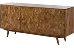 Massivmoebel24 Sideboard, Braun, Holz, Echtholz,Akazie, 2 F&auml;cher, Rechteckig,