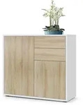 Vladon Kommode, Eiche San Remo, Holzwerkstoff, 79x74x36 cm, Wohnzimmer,...