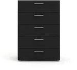 ebuy24 Kommode, Schwarz, Holzwerkstoff, 70x102x40 cm, Wohnzimmer, Kommoden &