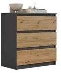Lookway Highboard, Eiche Artisan, Holzwerkstoff, 70x75x40 cm, Wohnzimmer,...