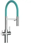 Vizio 3-Wege-K&uuml;chenarmatur,, T&uuml;rkis, Metall, 20.61x48x20.61 cm, schwenkbarer