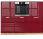 Vicco K&uuml;chenblock, Rot, Honigeiche, Holzwerkstoff, K&uuml;chenblock,Rechteckig,