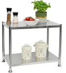 shelfr Edelstahl-Regal, Grau, Metall, Rechteckig, 36x50x61 cm, Freizeit,...