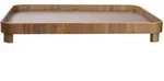 ASA Dekotablett Wood, Hellbraun, Holz, Walnuss, Holzoptik, rechteckig, 36x5.5x45.50