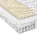Novel Taschenfederkernmatratze, Wei&szlig;, Textil, H2, F&uuml;llung: Polyester, 80x200 cm,